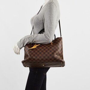 Louis Vuitton Black Damier Canvas Riverside Tote Bag
